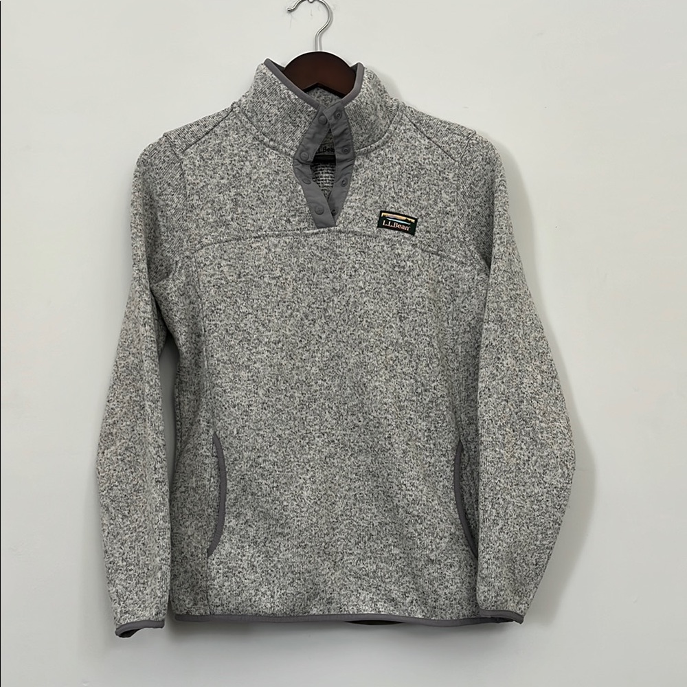 L.L.Bean Gray Fleece Pullover